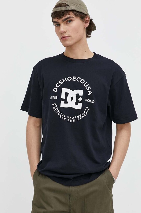 DC tricou din bumbac bleumarin ADYZT05376