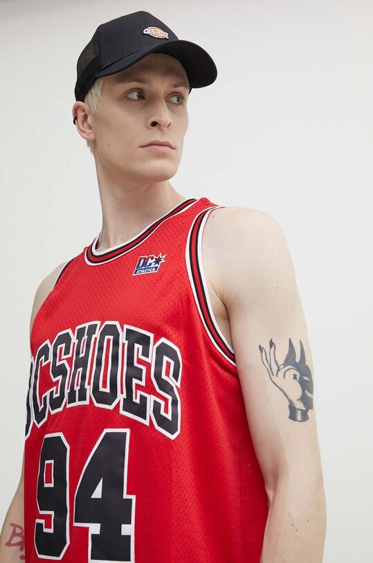 DC tricou Shy Town rosu ADYKT03230
