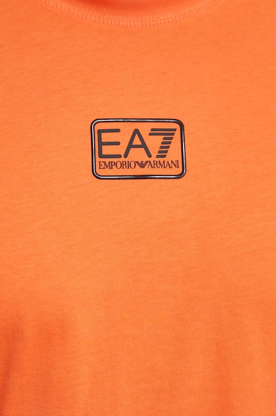 EA7 Emporio Armani t-shirt bawełniany PJ02Z.3DPT05.1661 pomarańczowy