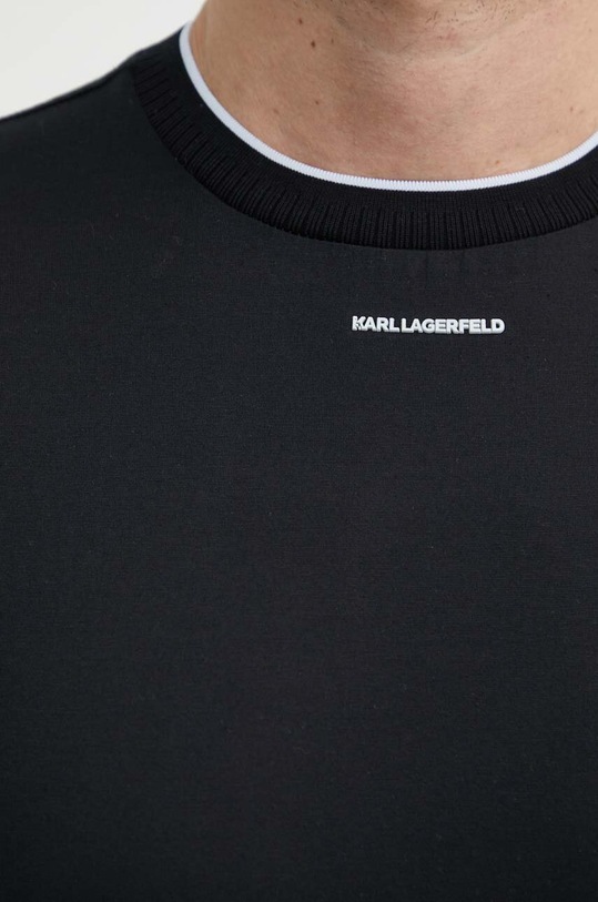 Karl Lagerfeld t-shirt bawełniany 542200.755002 czarny