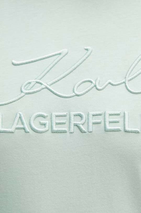 Karl Lagerfeld t-shirt bawełniany 542225.755030 zielony