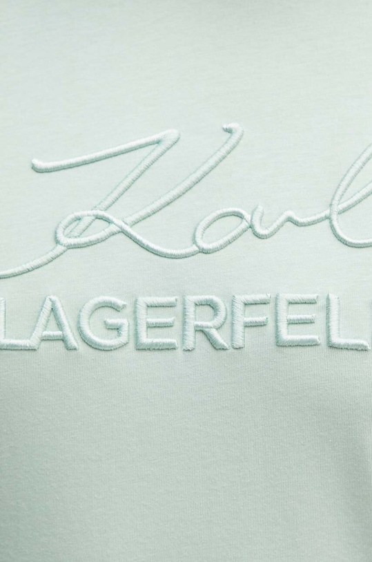 Karl Lagerfeld t-shirt bawełniany 542225.755030 zielony