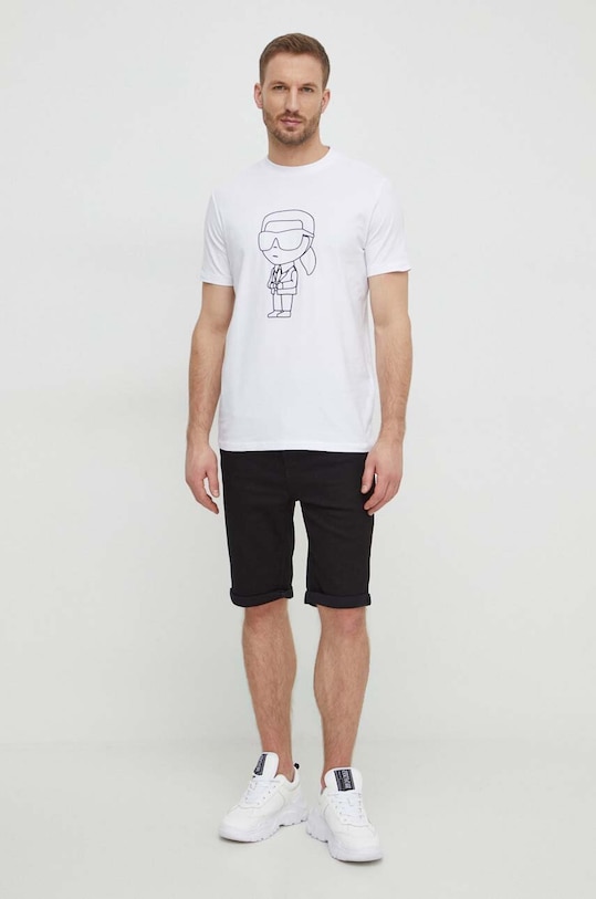 Tričko Karl Lagerfeld 542221.755054 bílá SS24