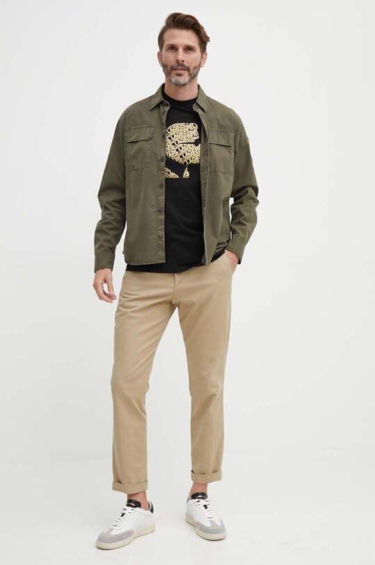Pamučna majica Karl Lagerfeld 542224.755082 crna SS24