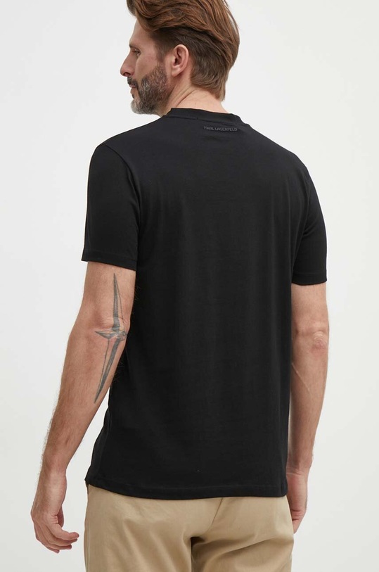 Odzież Karl Lagerfeld t-shirt bawełniany 542224.755082 czarny