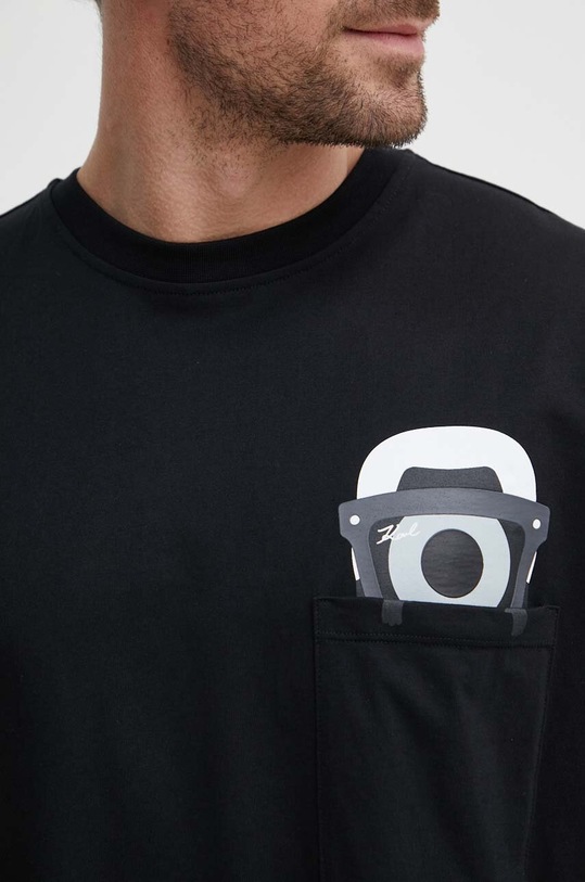 Karl Lagerfeld tricou din bumbac Dour Darcel X Karl 542270.755099 negru