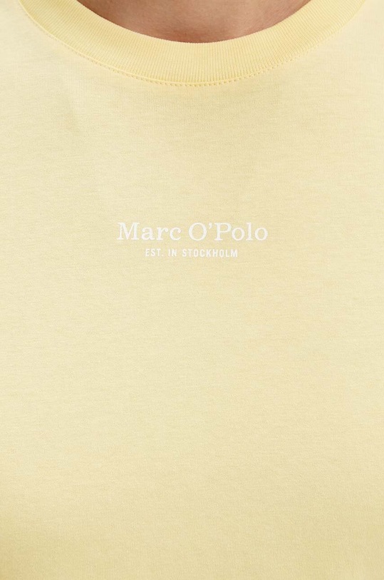 Marc O'Polo t-shirt bawełniany 421201251034 żółty