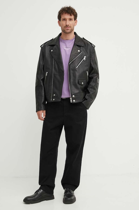 Βαμβακερό μπλουζάκι Marc O'Polo 421201251034 μωβ SS24