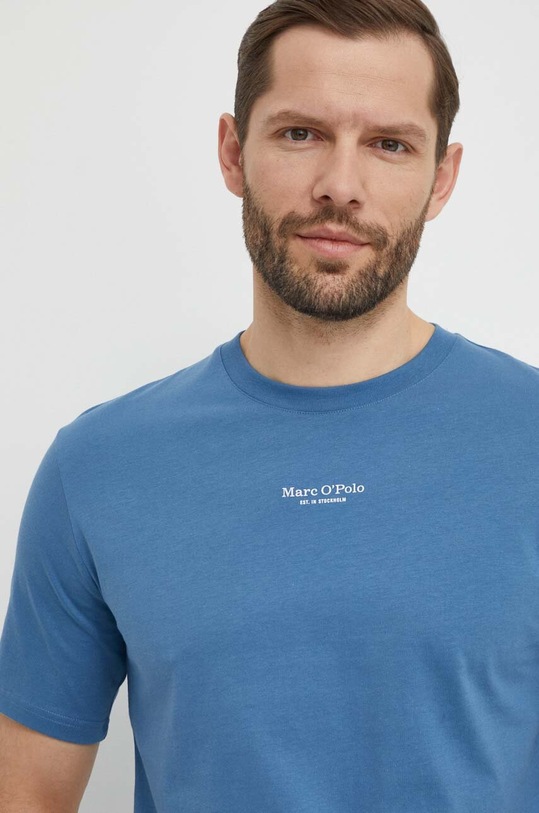 Odzież Marc O'Polo t-shirt bawełniany 421201251034 niebieski