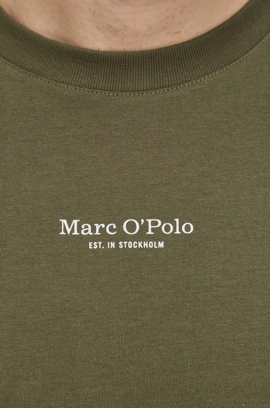 Βαμβακερό μπλουζάκι Marc O'Polo πράσινο 421201251034