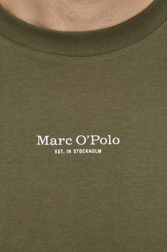 Marc O'Polo t-shirt bawełniany zielony 421201251034