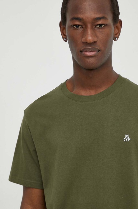 Marc O'Polo t-shirt bawełniany bawełna zielony 421201251054