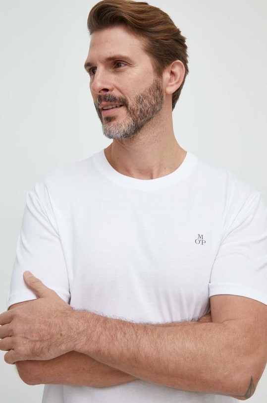 Marc O'Polo t-shirt bawełniany 2-pack 421205809102 granatowy AA00
