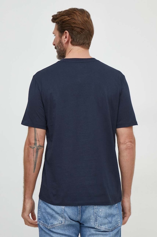 Îmbrăcăminte Marc O'Polo tricou din bumbac 2-pack 421205809102 bleumarin