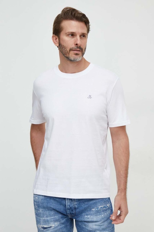 Marc O'Polo t-shirt bawełniany 2-pack 421205809102 granatowy
