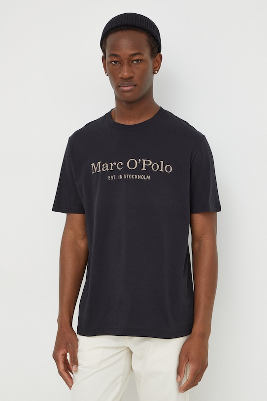 Bavlnené tričko Marc O'Polo 2-pak 421205809104 sivá SS24