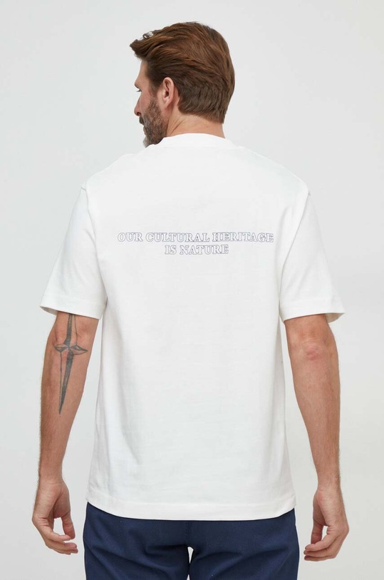 Odzież Marc O'Polo t-shirt bawełniany 421208351038 beżowy