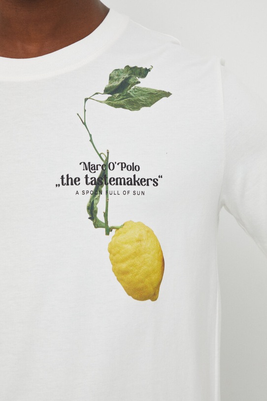 Marc O'Polo t-shirt bawełniany 421230551442 biały