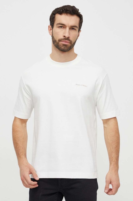 Marc O'Polo t-shirt bawełniany 422208351374 biały SS24