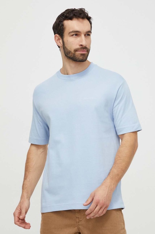 Marc O'Polo t-shirt bawełniany bawełna niebieski 422208351374