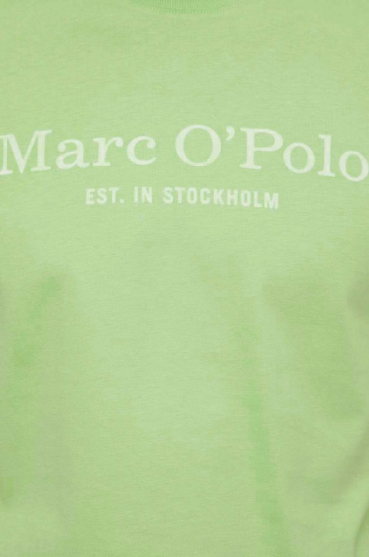 Βαμβακερό μπλουζάκι Marc O'Polo πράσινο 423201251052