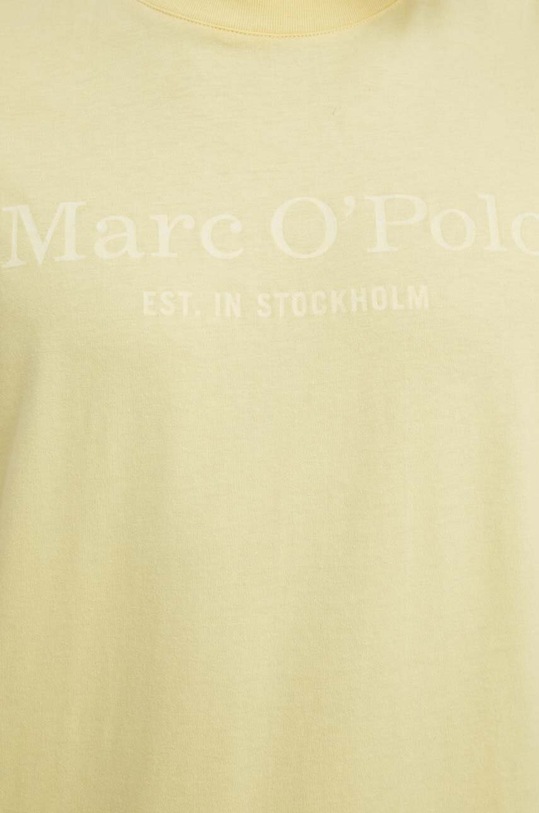 Βαμβακερό μπλουζάκι Marc O'Polo 423201251052 κίτρινο