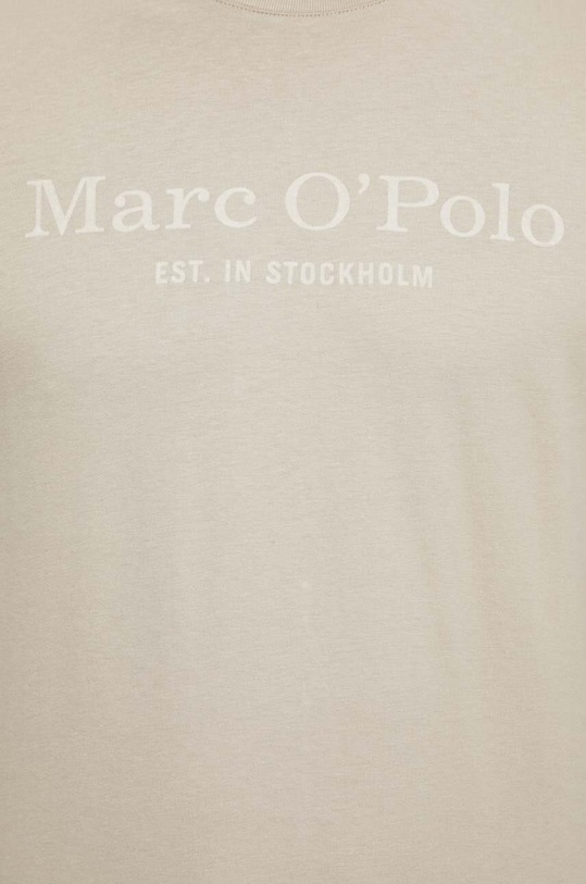 Marc O'Polo t-shirt bawełniany beżowy 423201251052