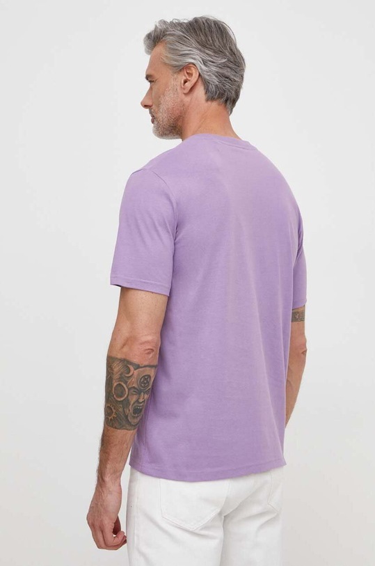 Ρούχα Βαμβακερό μπλουζάκι Marc O'Polo 423201251052 μωβ