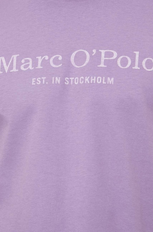 Βαμβακερό μπλουζάκι Marc O'Polo μωβ 423201251052