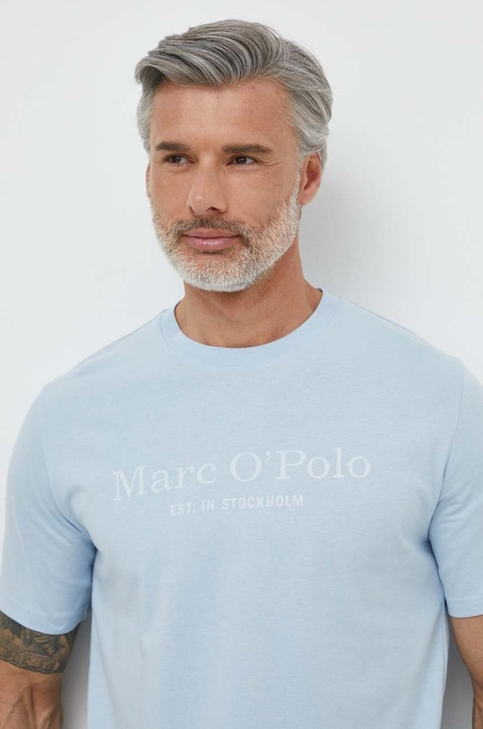 Marc O'Polo t-shirt bawełniany 423201251052 niebieski SS24