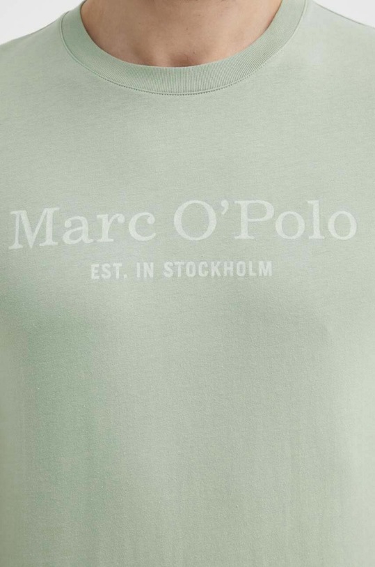 Βαμβακερό μπλουζάκι Marc O'Polo πράσινο 423201251052