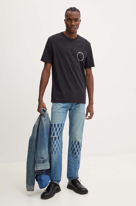 Marc O'Polo t-shirt bawełniany 423201251066 czarny SS24