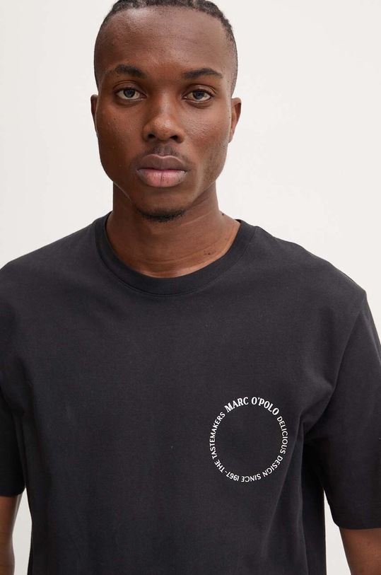 Marc O'Polo t-shirt bawełniany czarny 423201251066