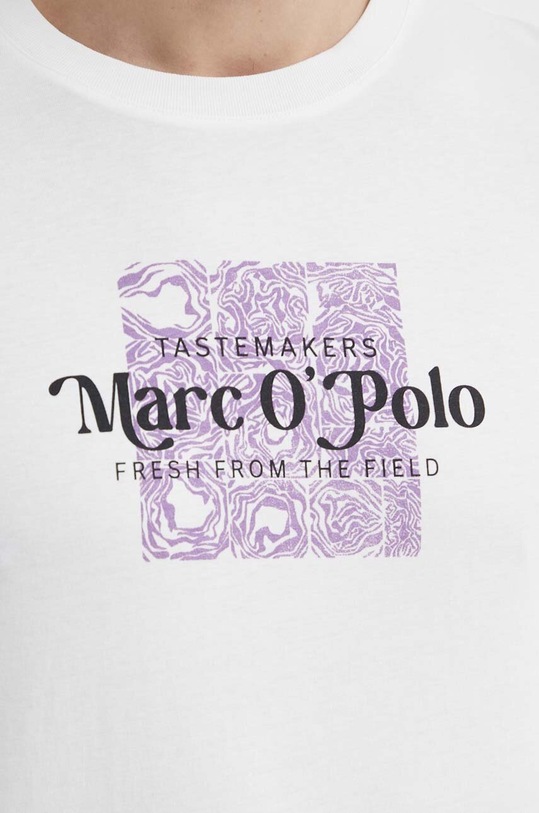 Marc O'Polo t-shirt bawełniany biały 423201251076