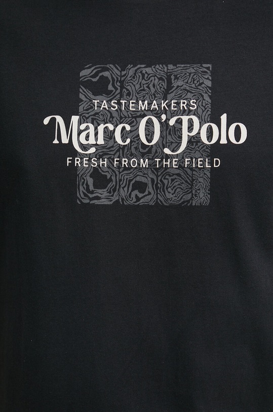 Marc O'Polo t-shirt bawełniany 423201251076 czarny