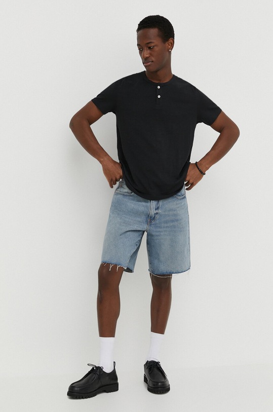 Marc O'Polo t-shirt bawełniany 423217651236 czarny SS24