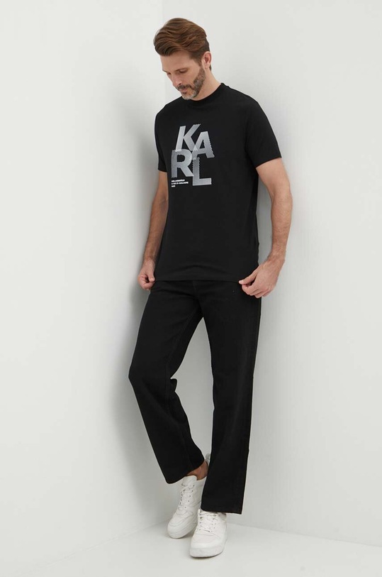 Karl Lagerfeld t-shirt 542221.755037 czarny SS24