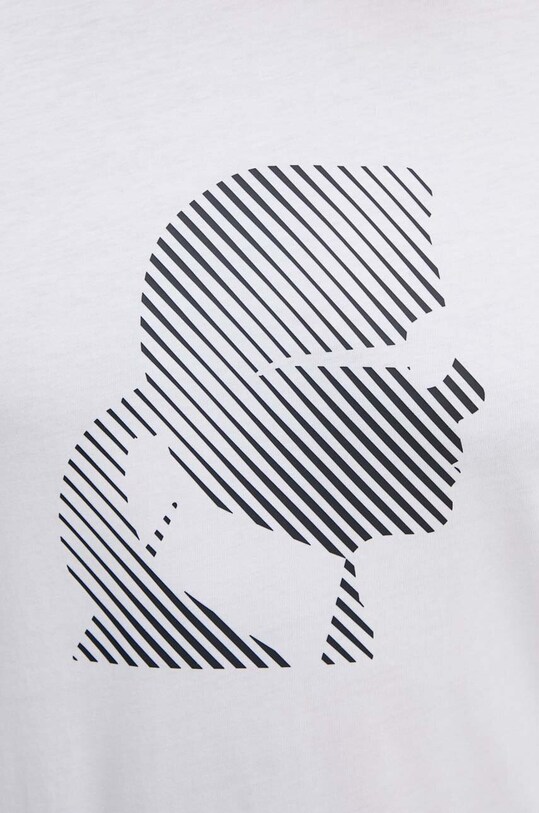 Karl Lagerfeld t-shirt bawełniany 542224.755052 biały