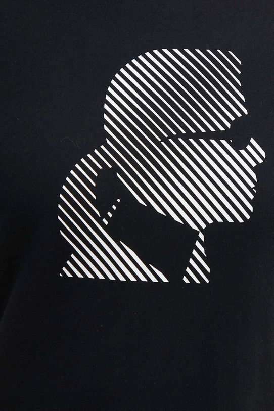 Karl Lagerfeld t-shirt bawełniany 542224.755052 czarny