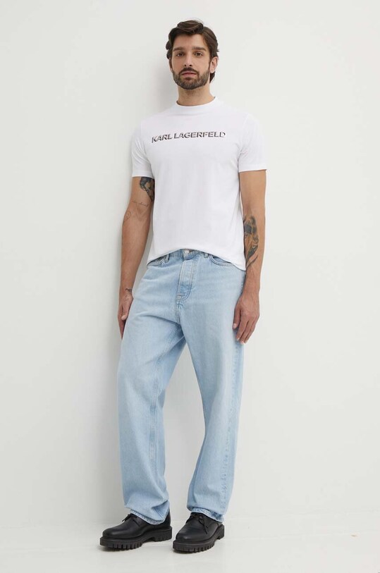 Karl Lagerfeld tricou 542221.755053 alb SS24