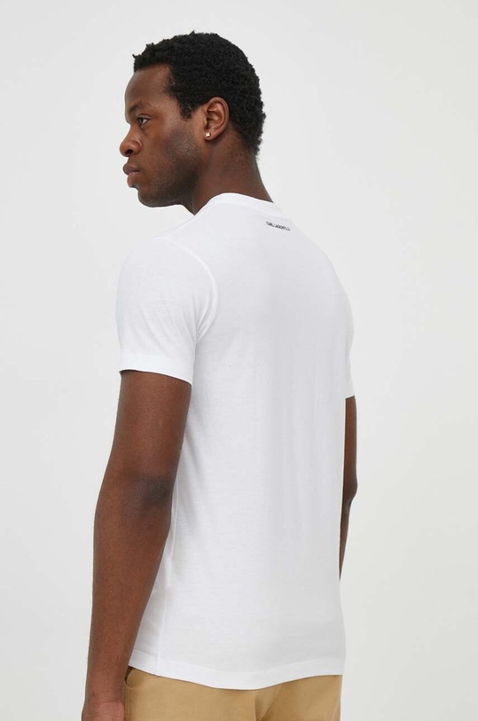 Odzież Karl Lagerfeld t-shirt bawełniany 542241.755061 biały
