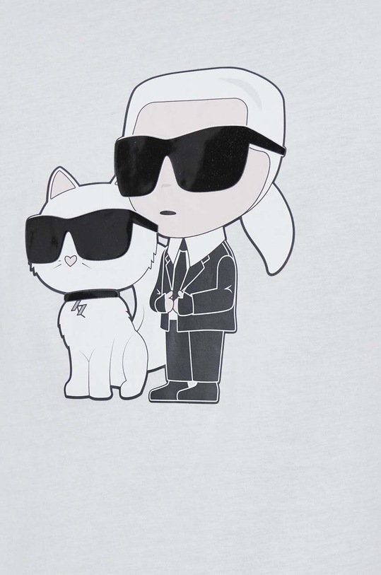 Karl Lagerfeld t-shirt bawełniany 542241.755061 biały