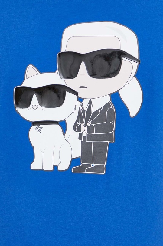 Karl Lagerfeld t-shirt bawełniany 542241.755061 niebieski