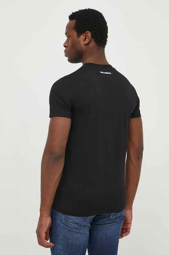 Odzież Karl Lagerfeld t-shirt bawełniany 542241.755061 czarny