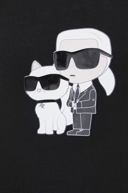 Karl Lagerfeld t-shirt bawełniany 542241.755061 czarny