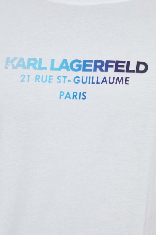 Karl Lagerfeld t-shirt bawełniany 542241.755062 biały
