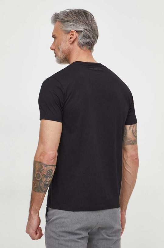 Odzież Karl Lagerfeld t-shirt bawełniany 542241.755425 czarny