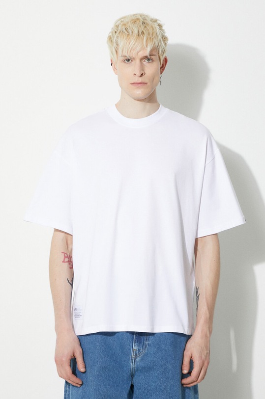 Odzież Alpha Industries t-shirt bawełniany Logo BP 146507 biały