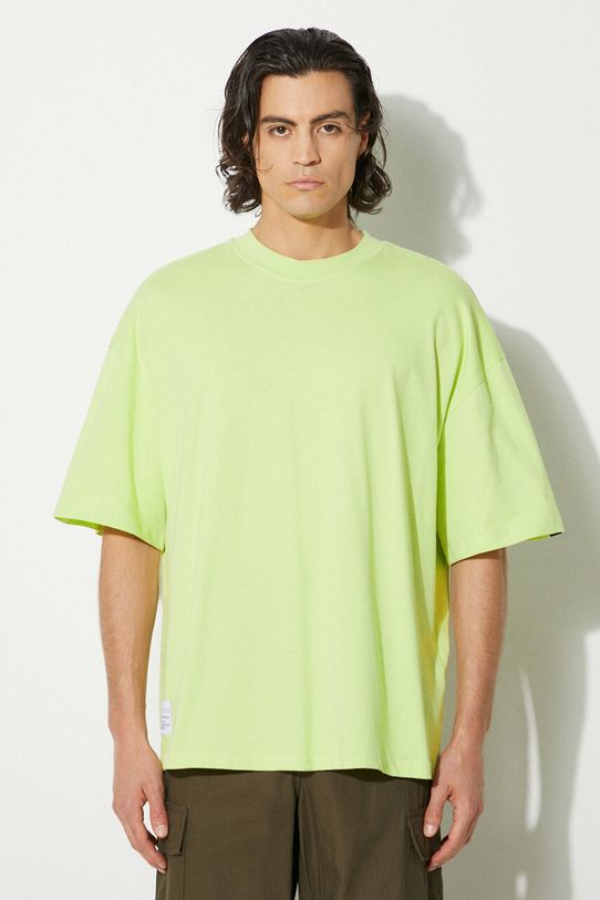 Alpha Industries tricou din bumbac Logo BP verde 146507