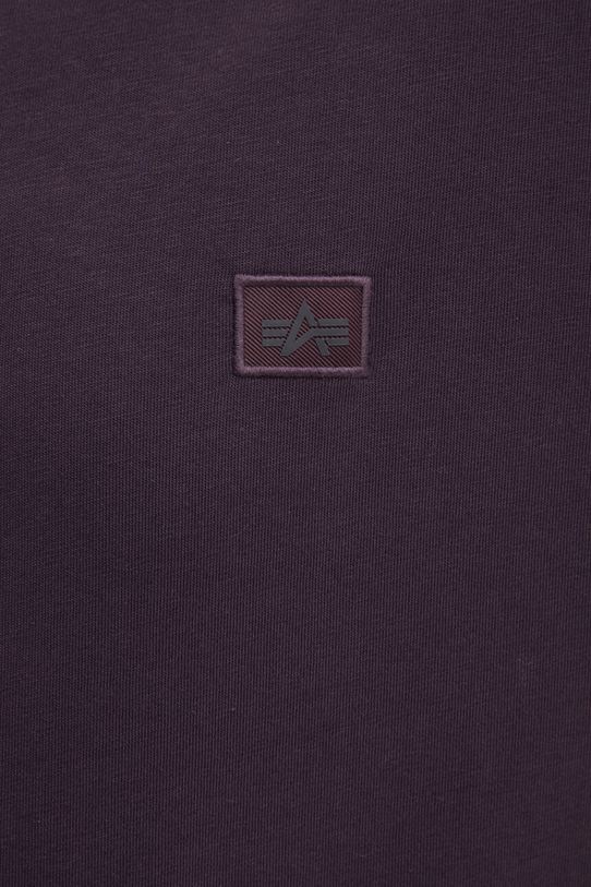 Bavlnené tričko Alpha Industries Essentials RL 146504 fialová